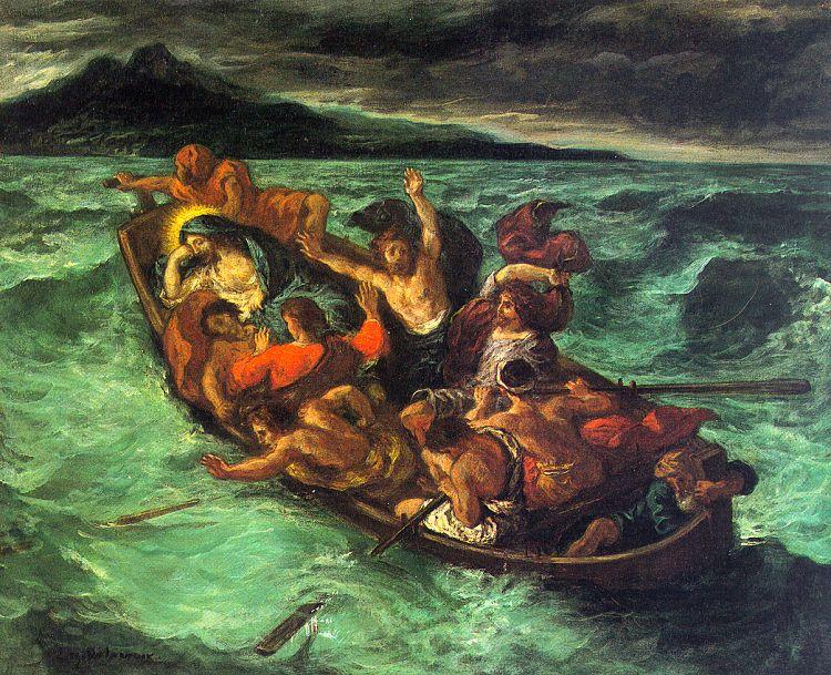 Eugene Delacroix Christ on the Lake of Gennesaret